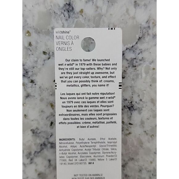 Wet N Wild Wildshine Sparked C480C Nail Color Pink‎ Glitter in Clear Base - Picture 4 of 7